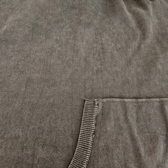 Barefoot Dreams Sunbleached Knit Poncho In Faded Black One Size - Picture 11 of 13